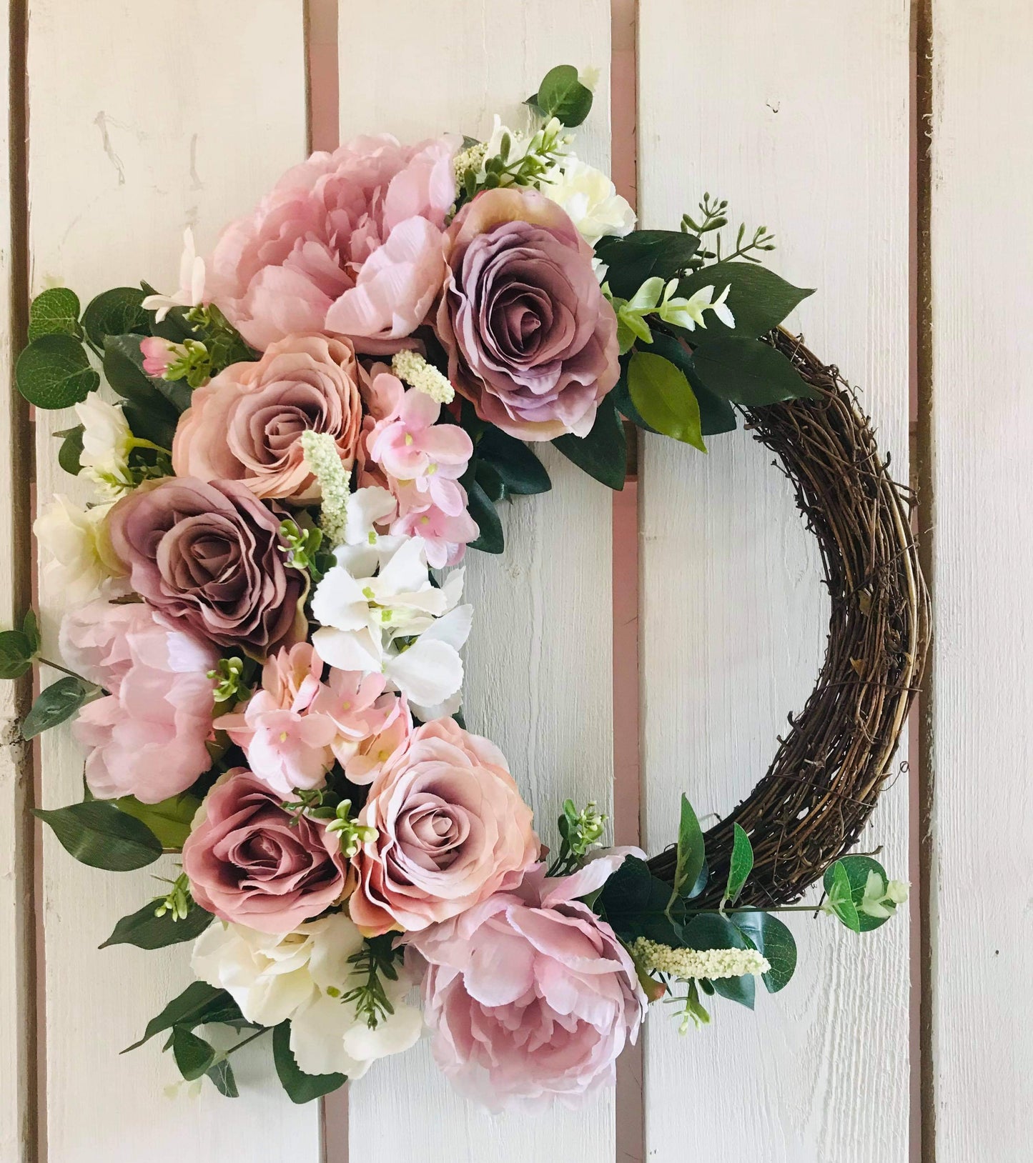 Best seller blush rose front door wreath