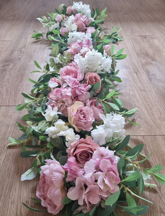 Luxury blush pink floral garland