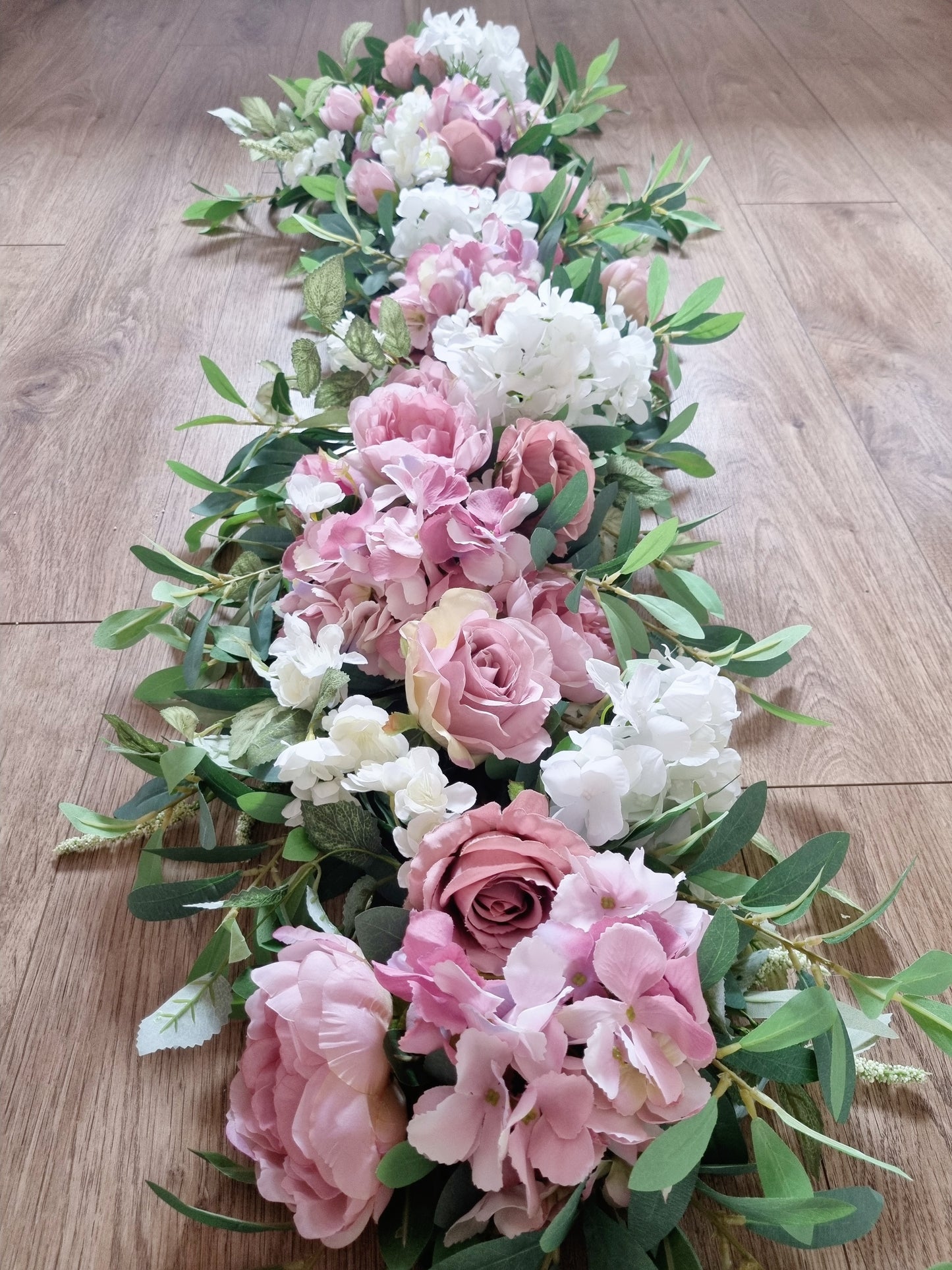 Luxury blush pink floral garland