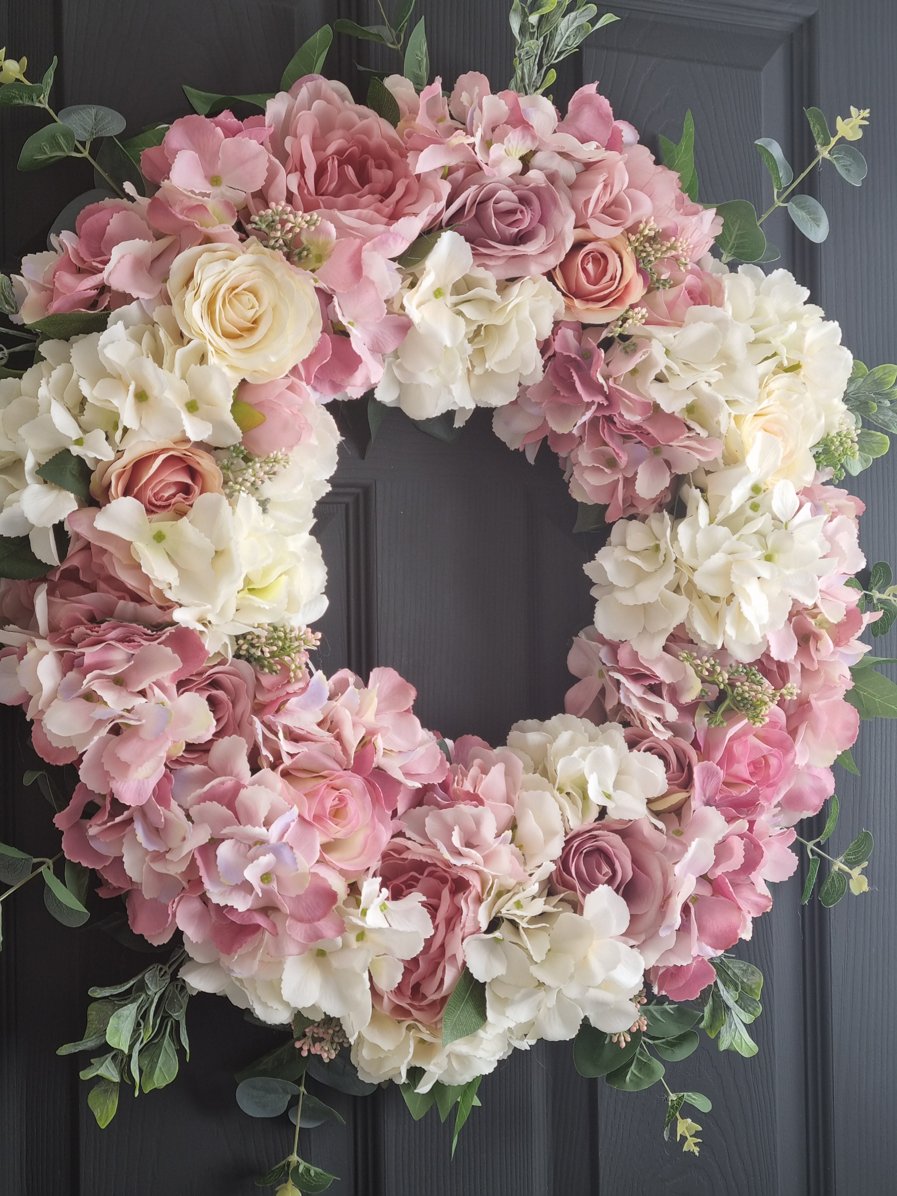 Floral door clearance wreath